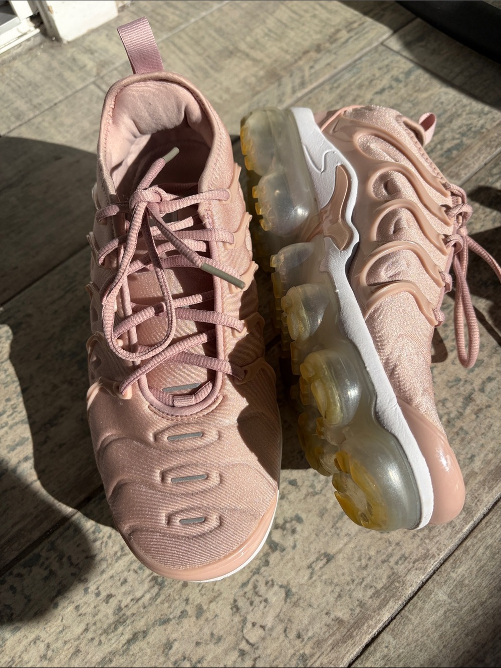 Nike Women's Pink VaporMax Plus Sneakers